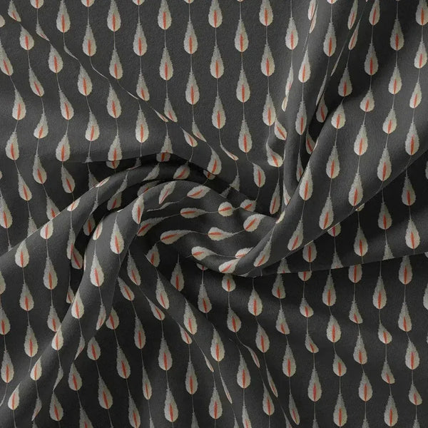 Feather Stripes Digital Printed Fabric - Pure Chinon – pc 0 ma05232 106 feather stripes digital printed fabric pure chinon 1