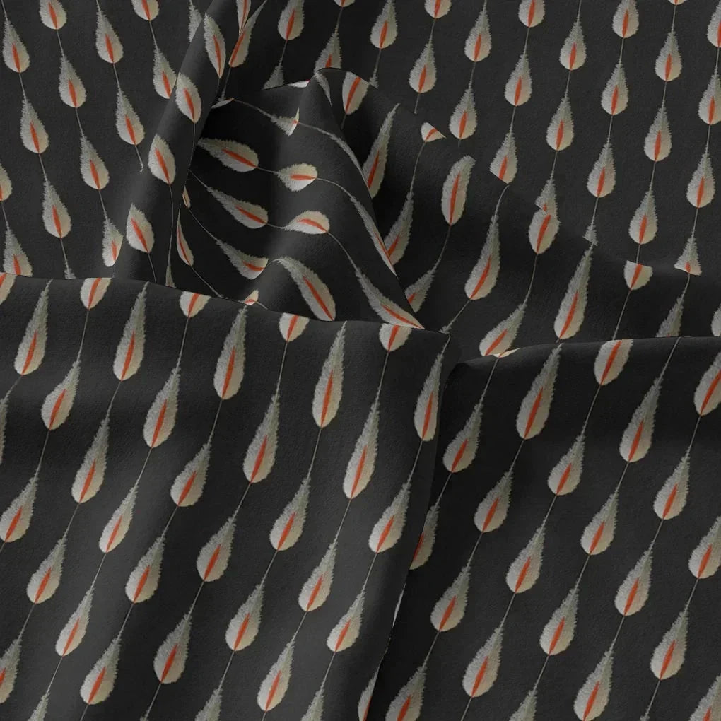 Feather Stripes Digital Printed Fabric - Pure Chinon – pc 0 ma05232 106 feather stripes digital printed fabric pure chinon 3