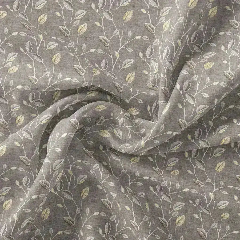 Brown Leaves With Stalk Digital Printed Fabric - Pure Chinon – pc 0 ma06380 106 brown leaves with stalk digital printed fabric pure chinon 1