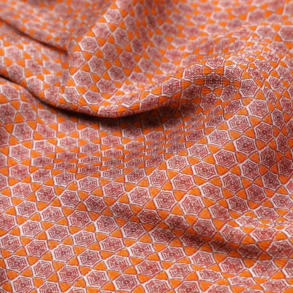 Combination Of Hexagon And Triangle Digital Printed Fabric - Pure Chinon – pc 0 ma0827 106 combination of hexagon and triangle digital printed fabric pure chinon 1