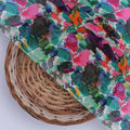Multicolor Abstract Pattern Digital Printed Fabric - Pure Chinon – pc 0 ma08355 106 multicolor abstract pattern digital printed fabric pure chinon 2