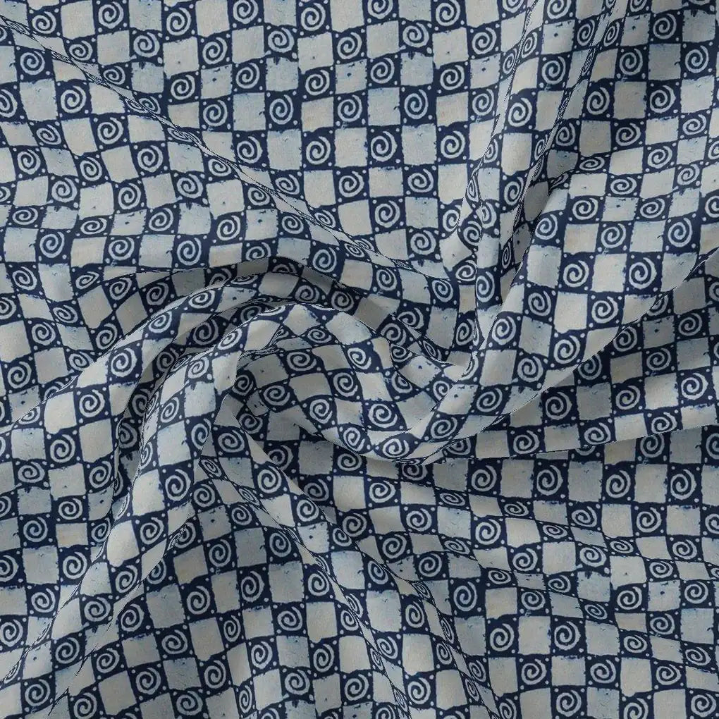 Classic Round With Checks Digital Printed Fabric - Pure Chinon – pc 0 ma0846 106 classic round with checks digital printed fabric pure chinon 3