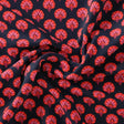 Beautiful Red Floral Over Dark Blue Base Printed Fabric – pc 0 ta01245 106 beautiful red floral over dark blue base printed fabric 1