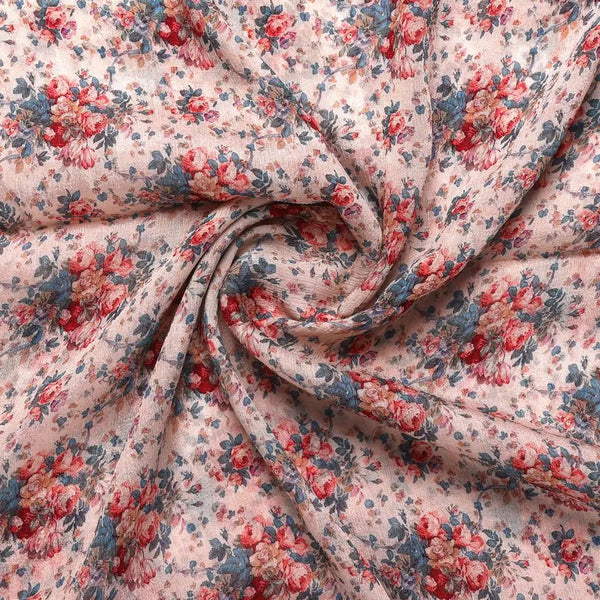 Beautiful Ditsy Flowers On Blue Digital Printed Fabric - Pure Chinon – pc 0 ta05681 106 beautiful ditsy flowers on blue digital printed fabric pure chinon 1