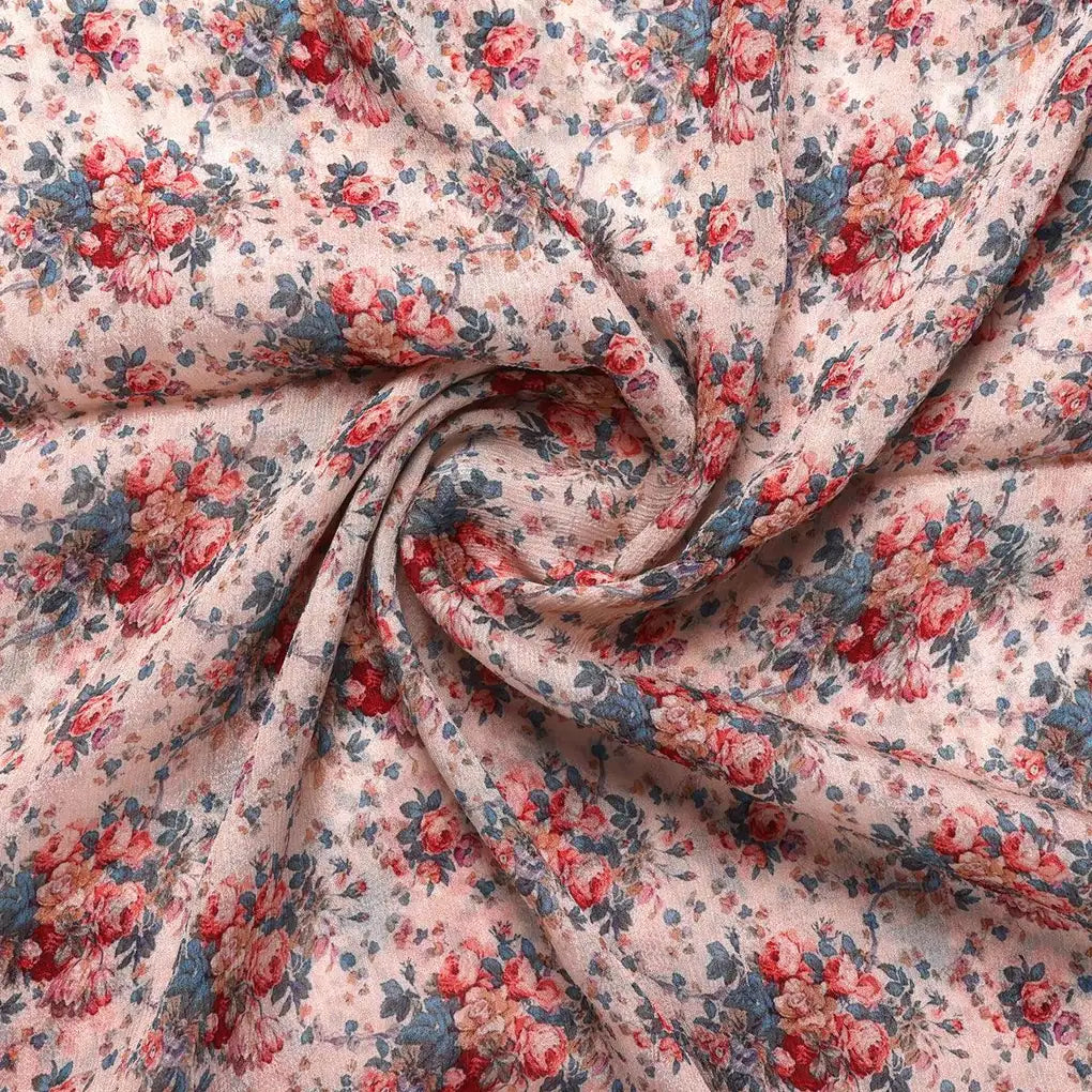 Beautiful Ditsy Flowers On Blue Digital Printed Fabric - Pure Chinon – pc 0 ta05681 106 beautiful ditsy flowers on blue digital printed fabric pure chinon 1