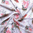 Peacock & Floral Digital Printed Fabric - Pure Chinon – pc 0 ta06406 106 peacock and floral digital printed fabric pure chinon 1