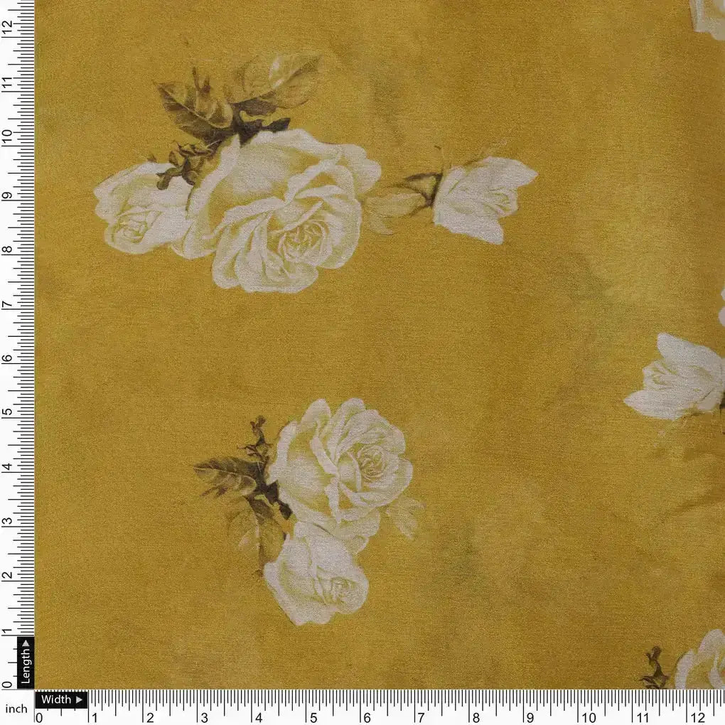 Lemon Yellow Flower Allover Digital Printed Fabric - Pure Chinon – pc 0 ta06831p8 106 lemon yellow flower allover digital printed fabric pure chinon 4
