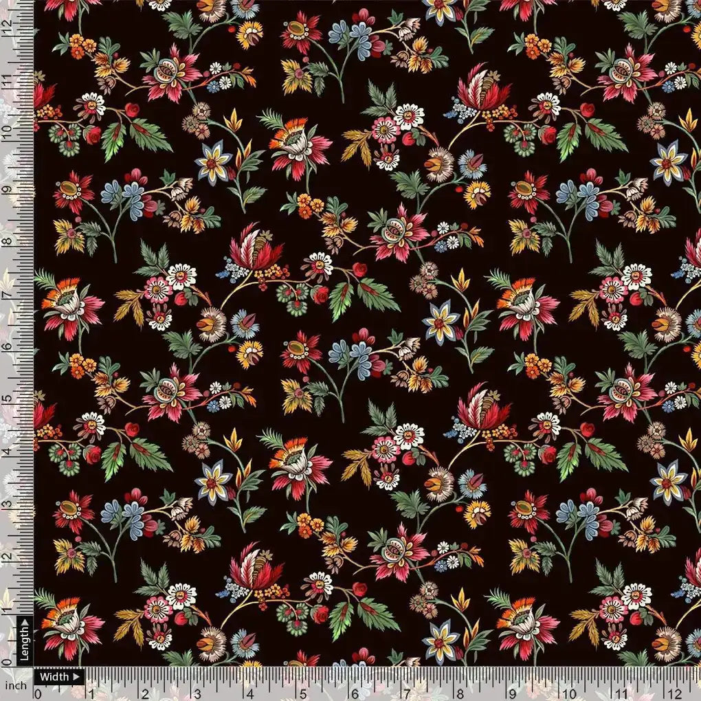 Small Wild Flower Motif Digital Printed Fabric – pc 0 ta0738 106 small wild flower motif digital printed fabric 4