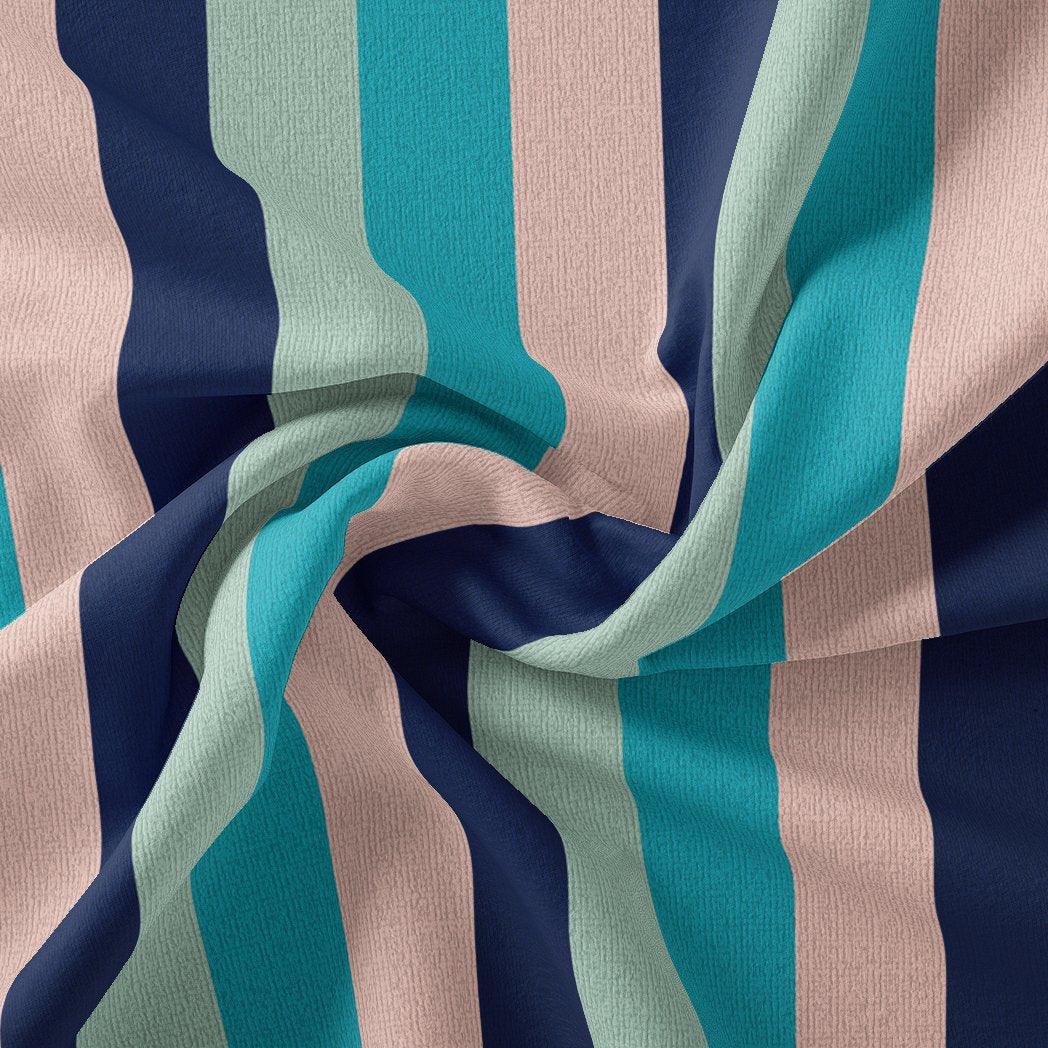 Subtle Colour Stripes Digital Printed Fabric - Pure Chinon - FAB VOGUE Studio®