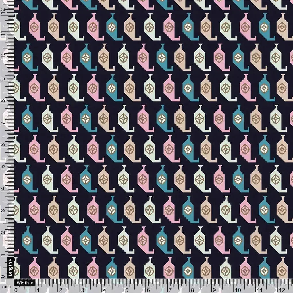 Stylized Leaf Motif Allover Digital Printed Fabric - Pure Chinon – pc 0 ta07535 106 stylized leaf motif allover digital printed fabric pure chinon 4