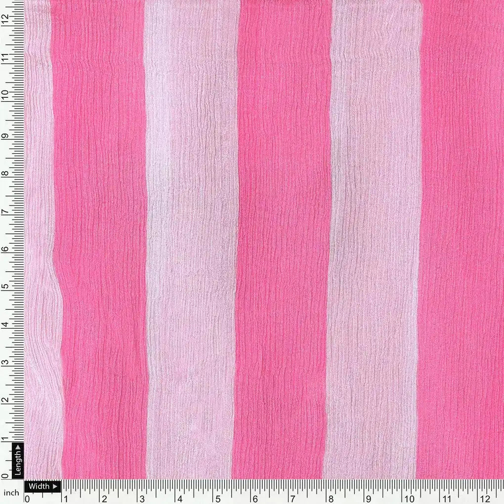 Peach And Pink Stripes Digital Printed Fabric  - Pure Chinon – pc 0 ta07536 106 peach and pink stripes digital printed fabric pure chinon 4