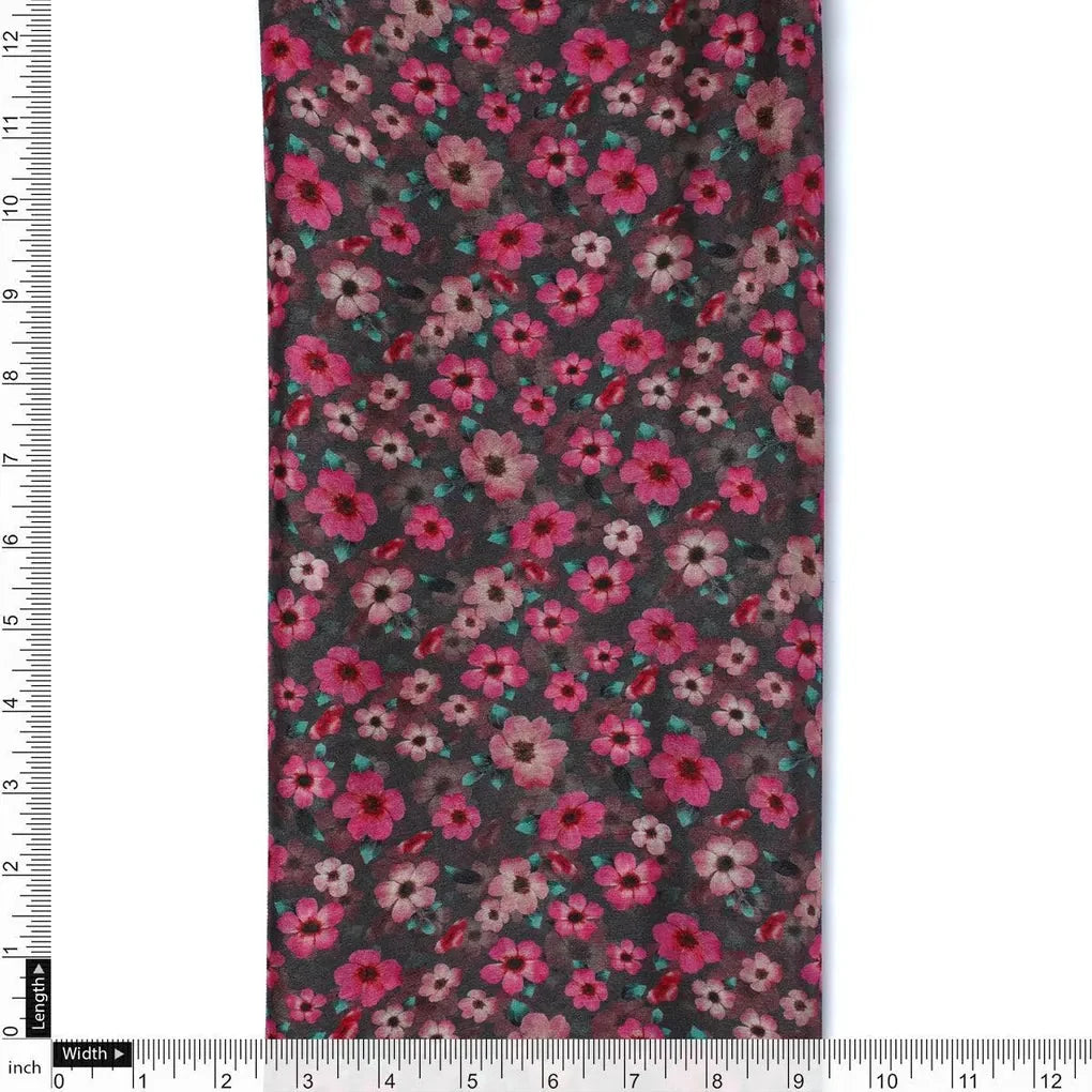 Buttercup Pink Floral Digital Printed Fabric - Pure Chinon – pc 0 ta08551 106 buttercup pink floral digital printed fabric pure chinon 4