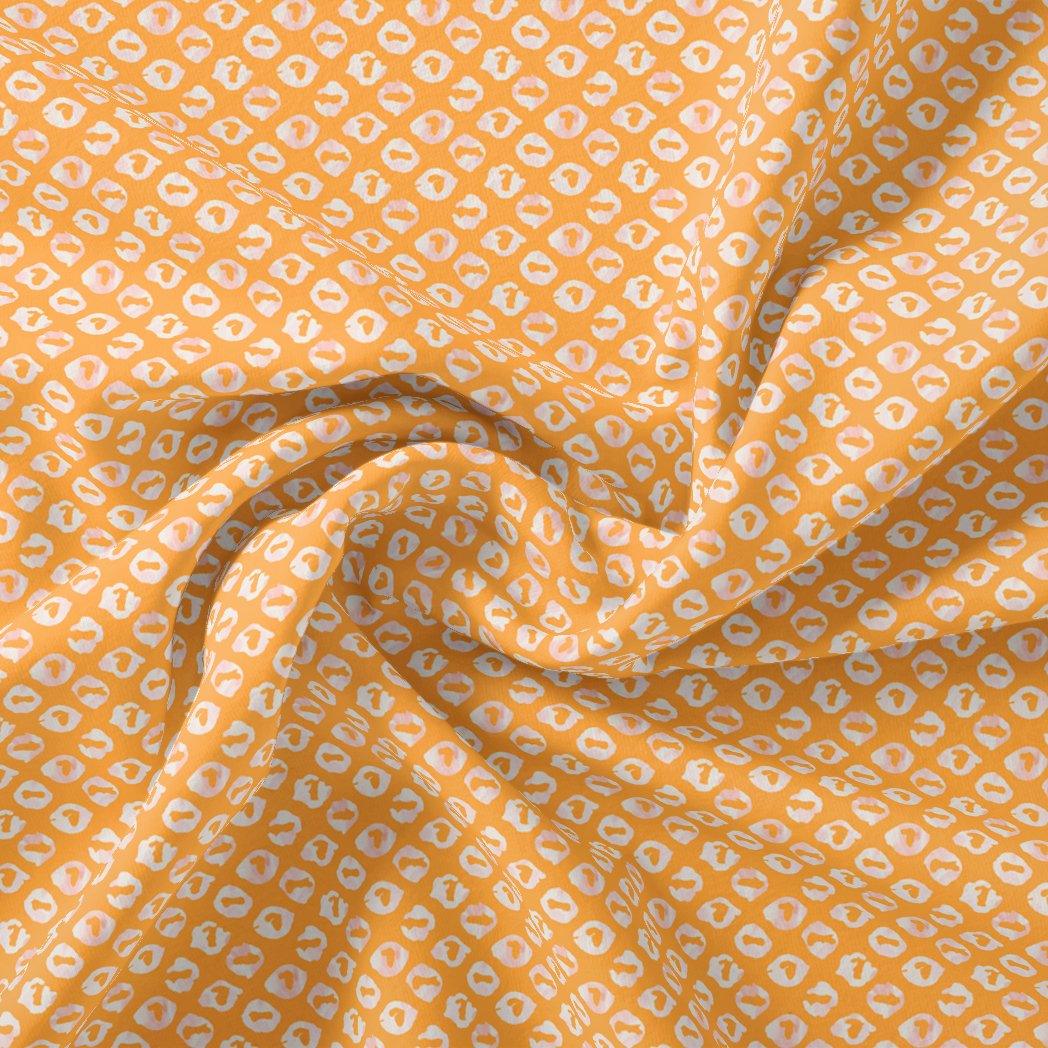 Bird's Eye Seamless Pattern Digital Printed Fabric - Pure Chinon - FAB VOGUE Studio®