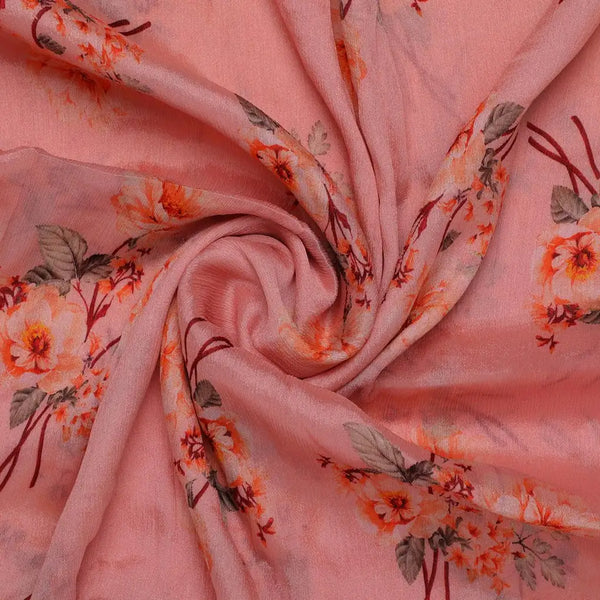 Camellia With Watusi Colour Digital Printed Fabric - Pure Chinon – pc 0 ta08827 106 camellia with watusi colour digital printed fabric pure chinon 1