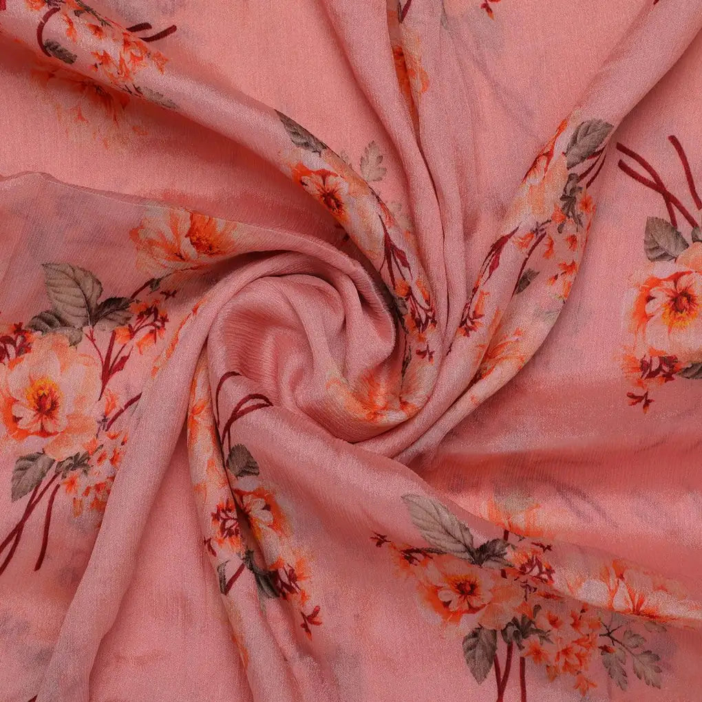 Camellia With Watusi Colour Digital Printed Fabric - Pure Chinon – pc 0 ta08827 106 camellia with watusi colour digital printed fabric pure chinon 1