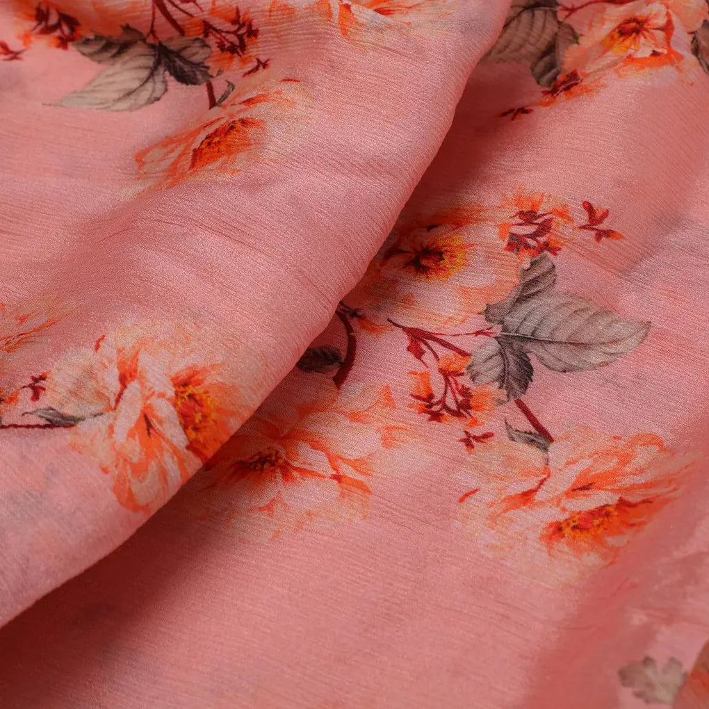 Camellia With Watusi Colour Digital Printed Fabric - Pure Chinon – pc 0 ta08827 106 camellia with watusi colour digital printed fabric pure chinon 3