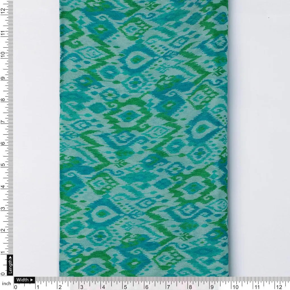 Morden Ikat Blurry Skyblue Digital Printed Fabric - Pure Chinon – pc 0 ta08829 106 morden ikat blurry skyblue digital printed fabric pure chinon 4