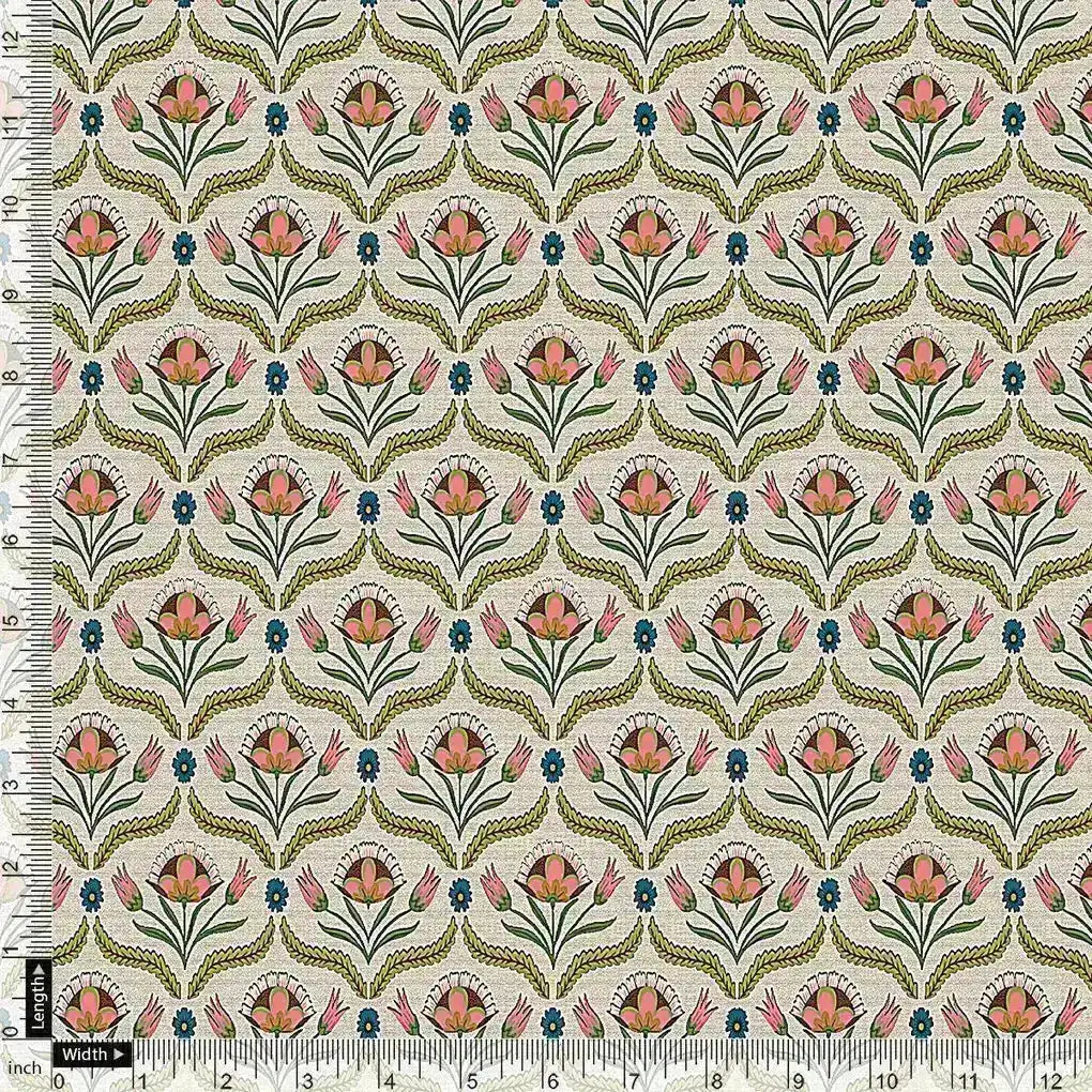 Green Leaves With Flower Digital Printed Fabric – pc 0 ta0957 106 green leaves with flower digital printed fabric 4