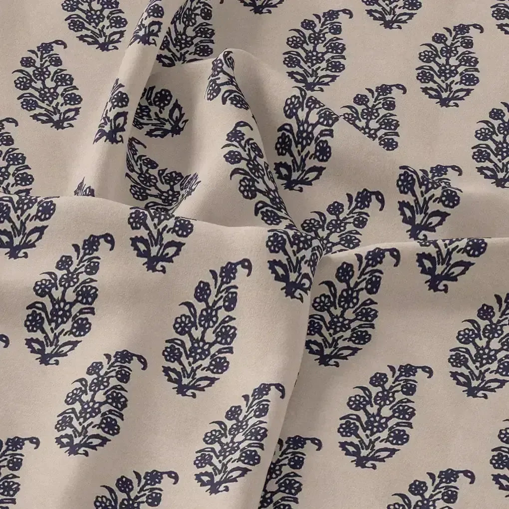 Block Print Motif Digital Printed Fabric - Pure Chiffon – pch 0 ma03105p4 96 block print motif digital printed fabric pure chiffon 3