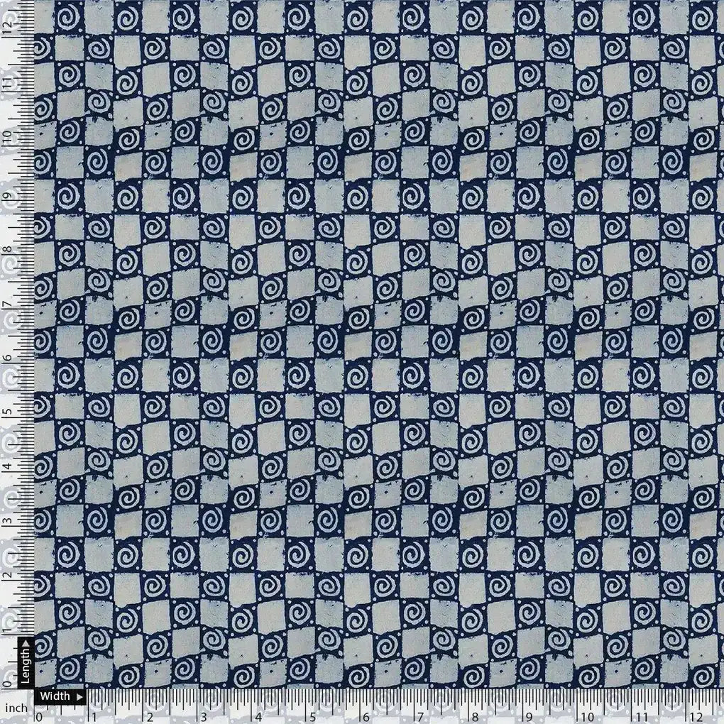 Classic Round With Checks Digital Printed Fabric - Pure Chiffon – pch 0 ma0846 96 classic round with checks digital printed fabric pure chiffon 4