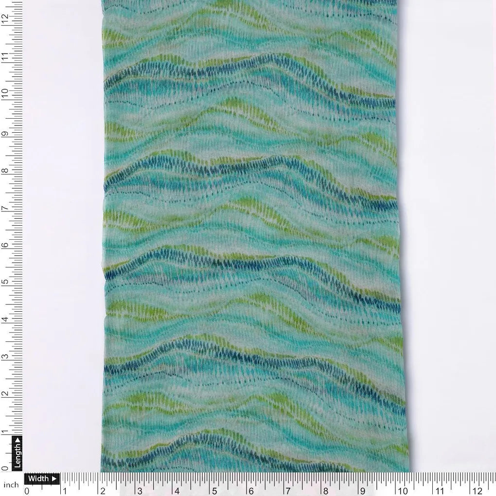 Green and Blue Leheriya Digital Printed Fabric – pch 0 ma09459 96 green and blue leheriya digital printed fabric 4