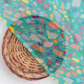 Medium Turquoise Abstract Printed Pure Chiffon Fabric – pch 0 ta010882 96 medium turquoise abstract printed pure chiffon fabric 2