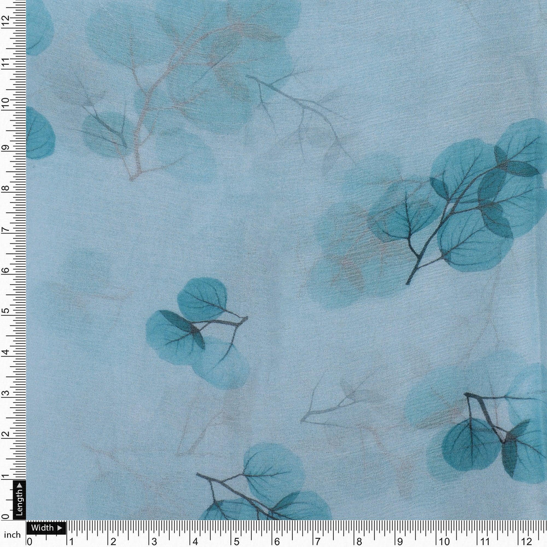 Rama Color Leaves Digital Printed Fabric - FAB VOGUE Studio®