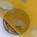 Lemon Yellow Flower Allover Digital Printed Fabric - Pure Chiffon – pch 0 ta06831p8 96 lemon yellow flower allover digital printed fabric pure chiffon 2