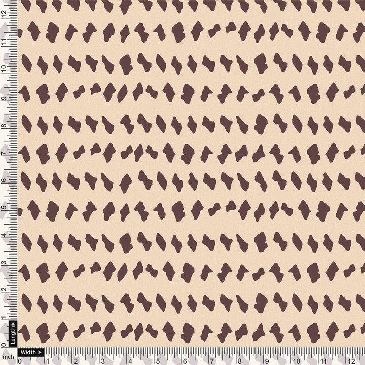 Brown Stones Digital Printed Fabric - Pure Chiffon - FAB VOGUE Studio®