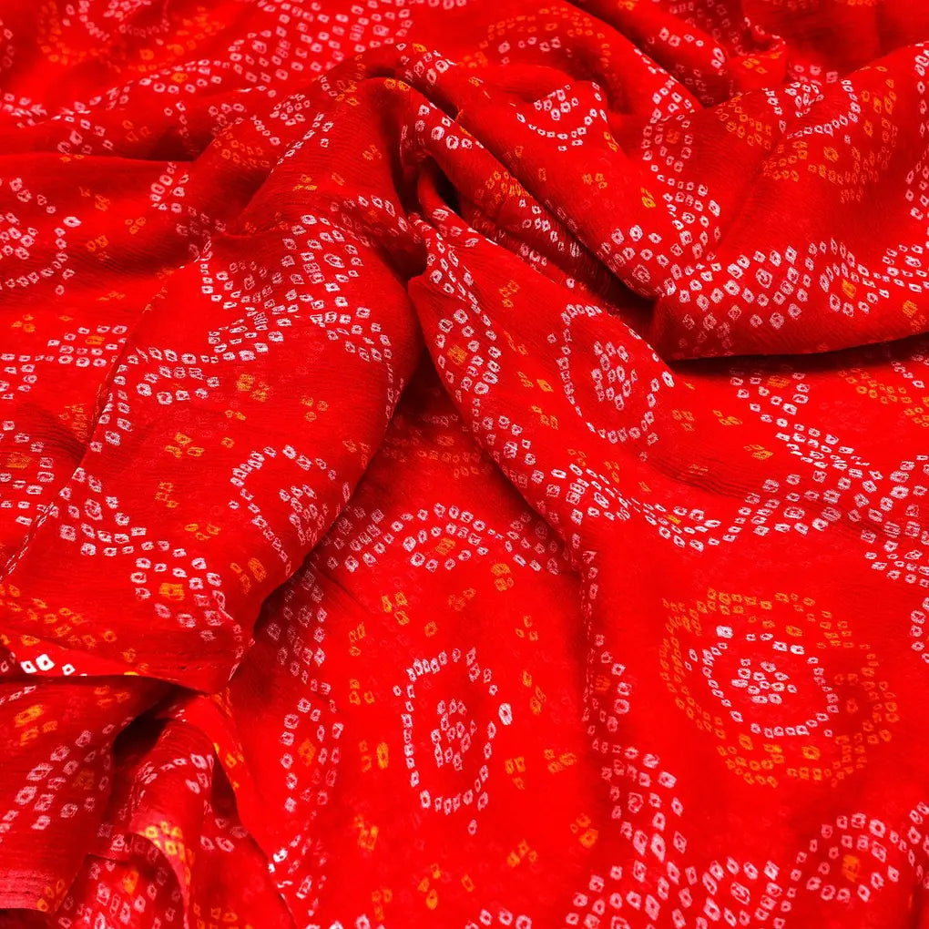 Attractive Seamless Bandhani Digital Printed Fabric - Pure Chiffon – pch 0 ta08268p 96 attractive seamless bandhani digital printed fabric pure chiffon 3