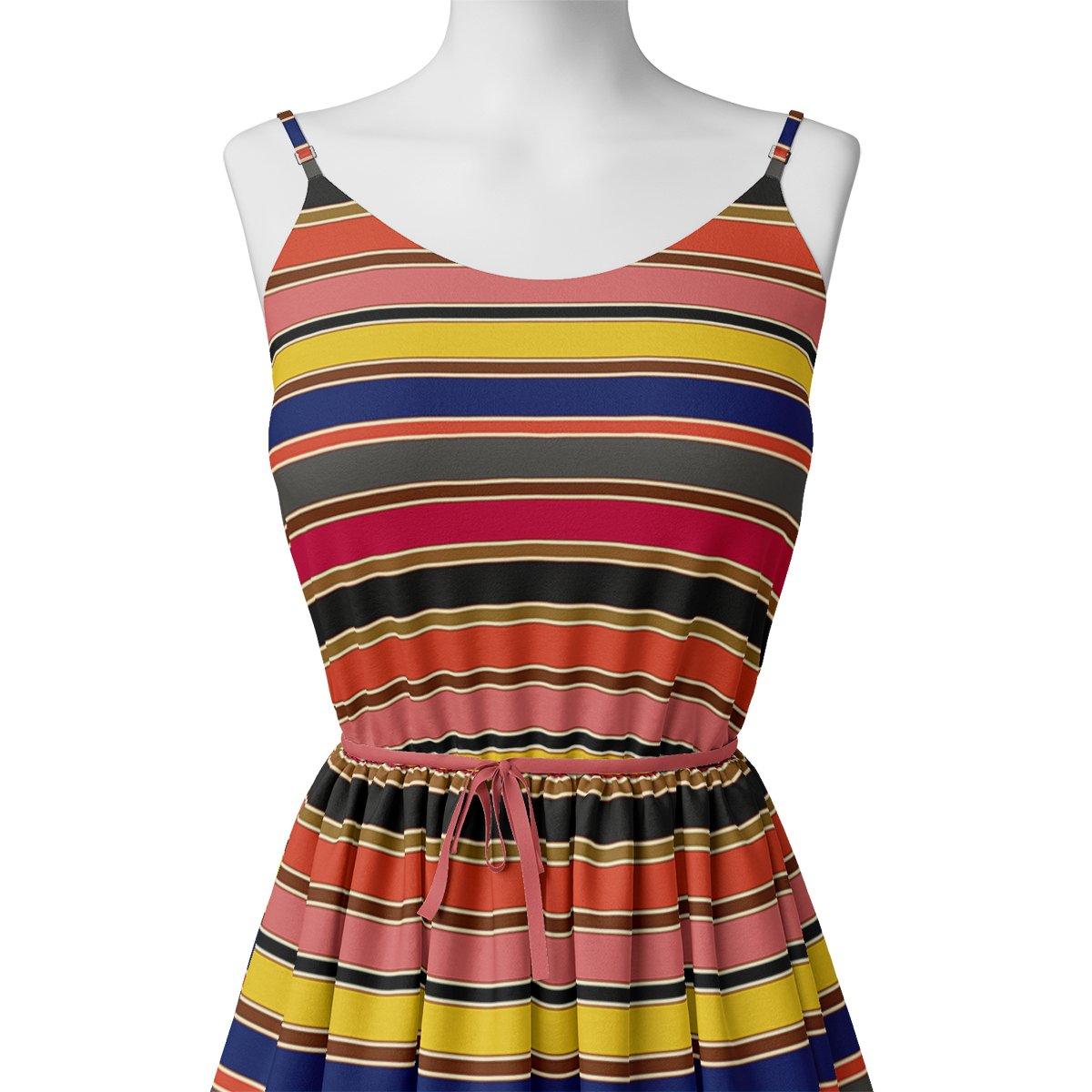 Multicolour Regimental Strips Digital Printed Fabric - Pure Chiffon – pch 0 ta08324p1 96 multicolour regimental strips digital printed fabric pure chiffon 2