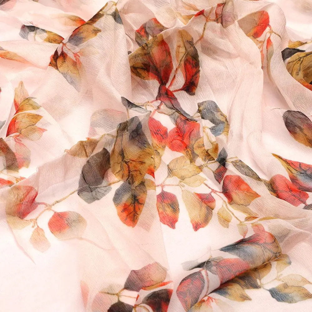 Lovely Small Goat Willow Leafs Digital Printed Fabric - Pure Chiffon – pch 0 ta08589p5 96 lovely small goat willow leafs digital printed fabric pure chiffon 3