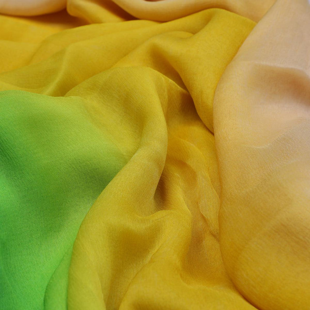 Lovely Try Gradient Digital Printed Fabric - Pure Chiffon - FAB VOGUE Studio®