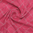 Pink Quatrefoil Patterns Digital Printed Fabric - Pure Chiffon – pch 0 ta08732p1 96 pink quatrefoil patterns digital printed fabric pure chiffon 1