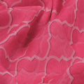 Pink Quatrefoil Patterns Digital Printed Fabric - Pure Chiffon – pch 0 ta08732p1 96 pink quatrefoil patterns digital printed fabric pure chiffon 3
