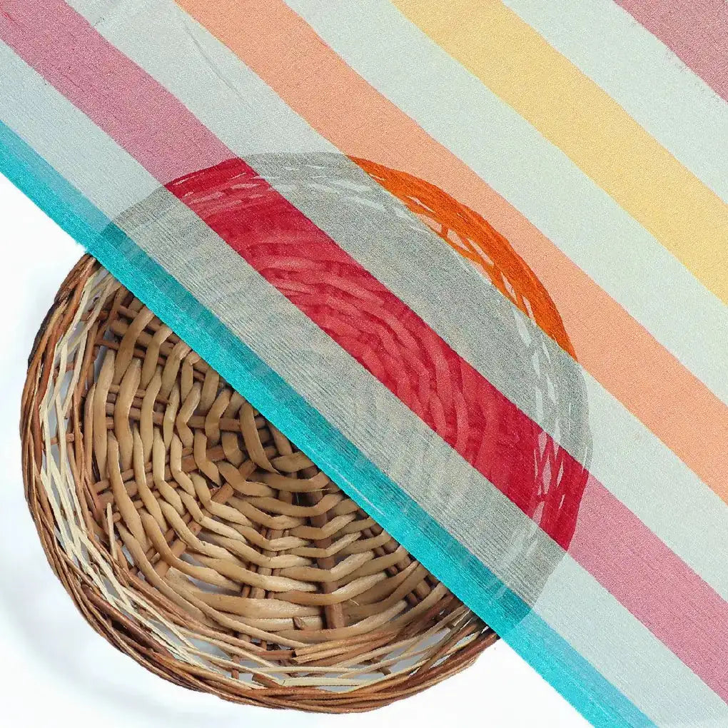 Morden Rainbow Strips Printed Fabric - Pure Chiffon – pch 0 ta08736 96 morden rainbow strips printed fabric pure chiffon 2