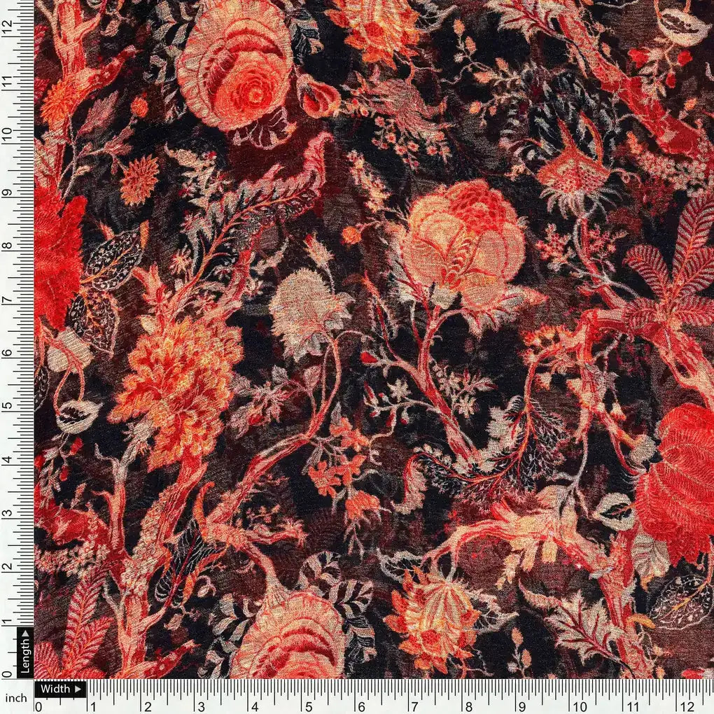 Japanese Chinoiserie Natural Digital Printed Fabric - Pure Chiffon – pch 0 ta08826 96 japanese chinoiserie natural digital printed fabric pure chiffon 4