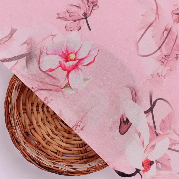 Pink Floral Digital Printed Fabric – pco 0 0ta05260 pink 108 pink floral digital printed fabric 2 - alternate view