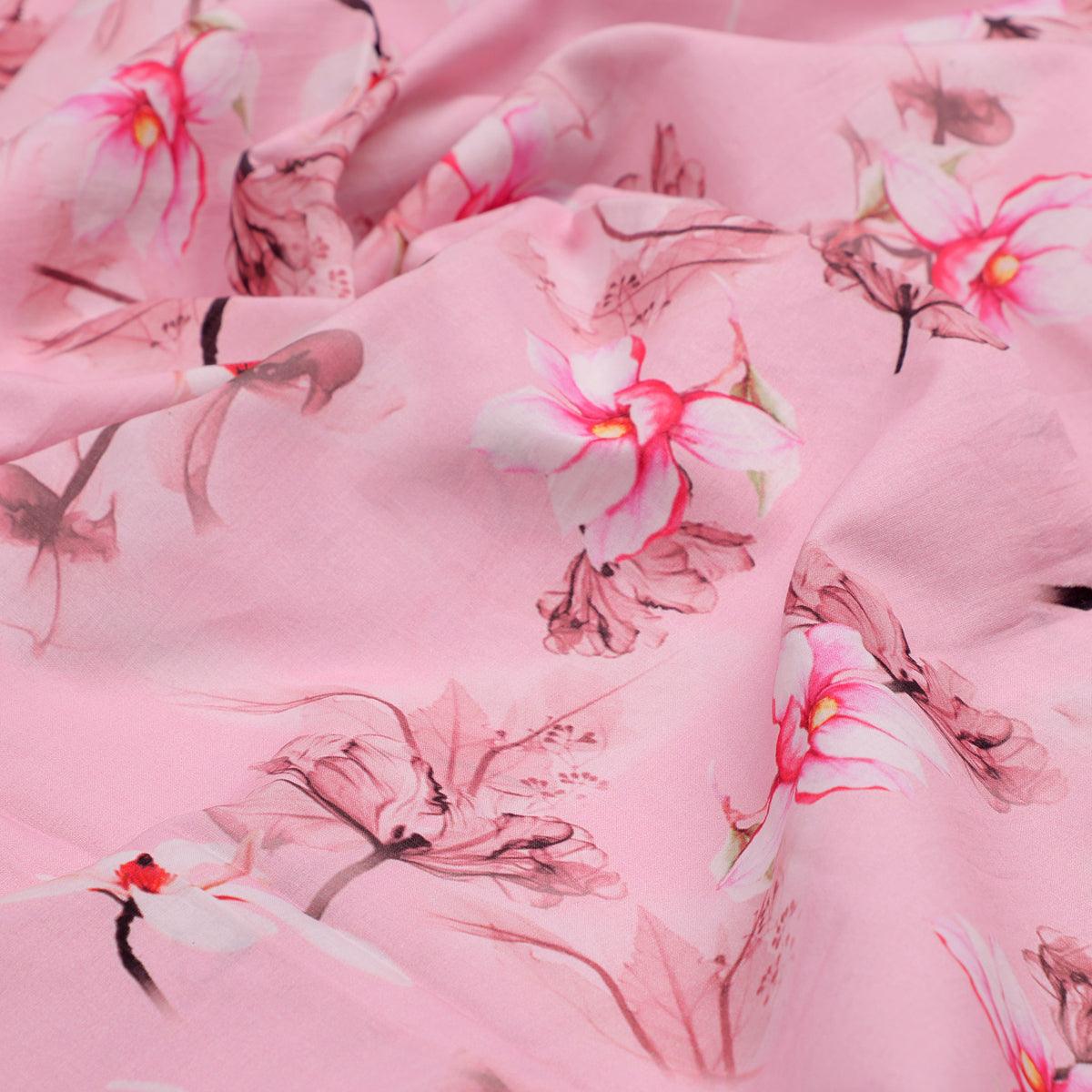 Pink Floral Digital Printed Fabric – pco 0 0ta05260 pink 108 pink floral digital printed fabric 3