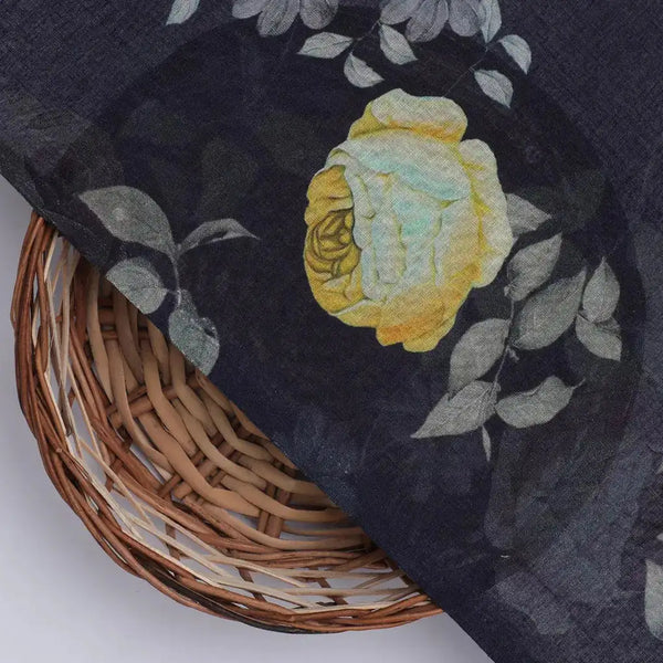 Elegant Floral Over Blue Base Digital Printed Fabric – pco 0 0ta06659p3 108 elegant floral over blue base digital printed fabric 2 - alternate view