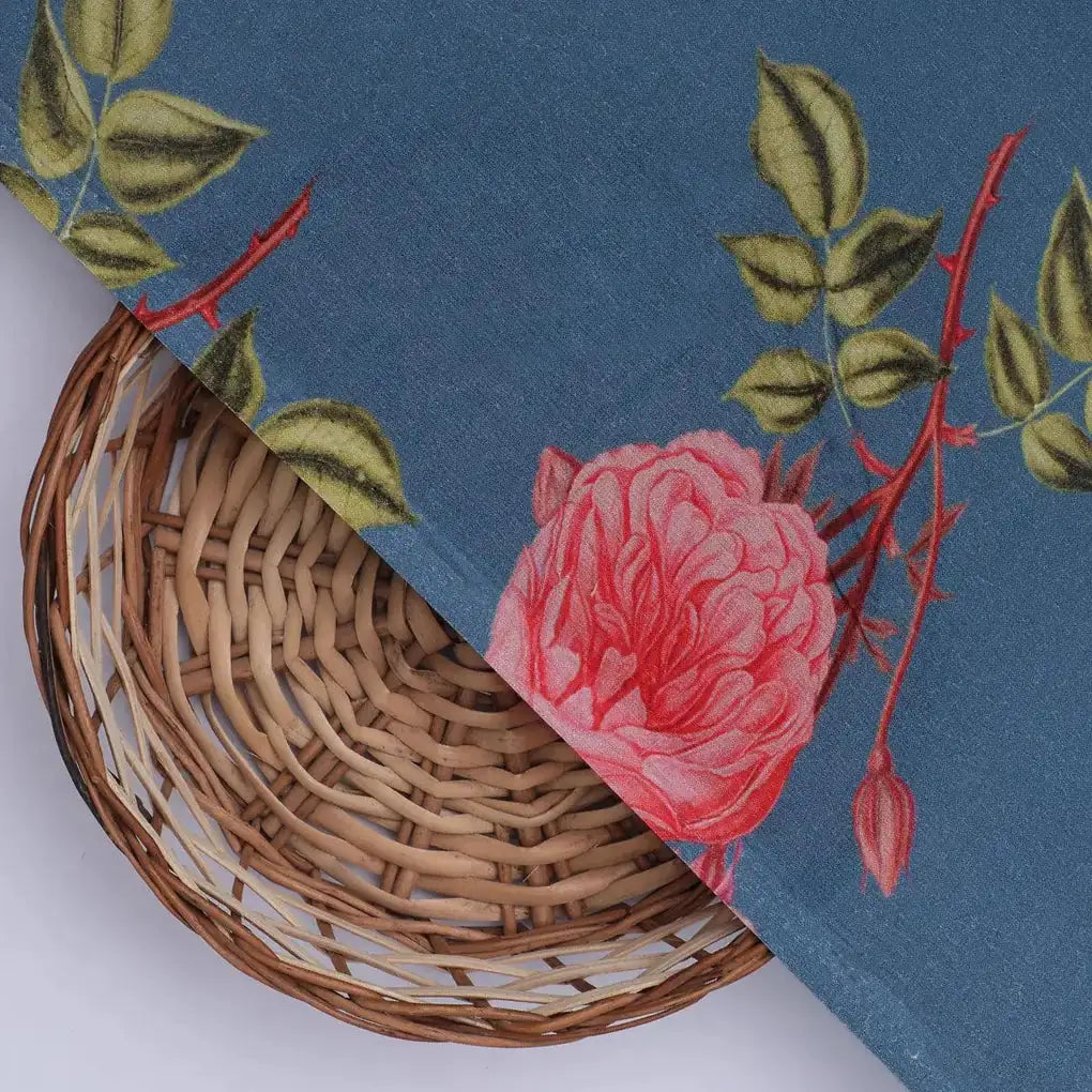 Red Rose Laying Over Blue Base Digital Printed Fabric – pco 0 0ta07107p3 108 red rose laying over blue base digital printed fabric 2