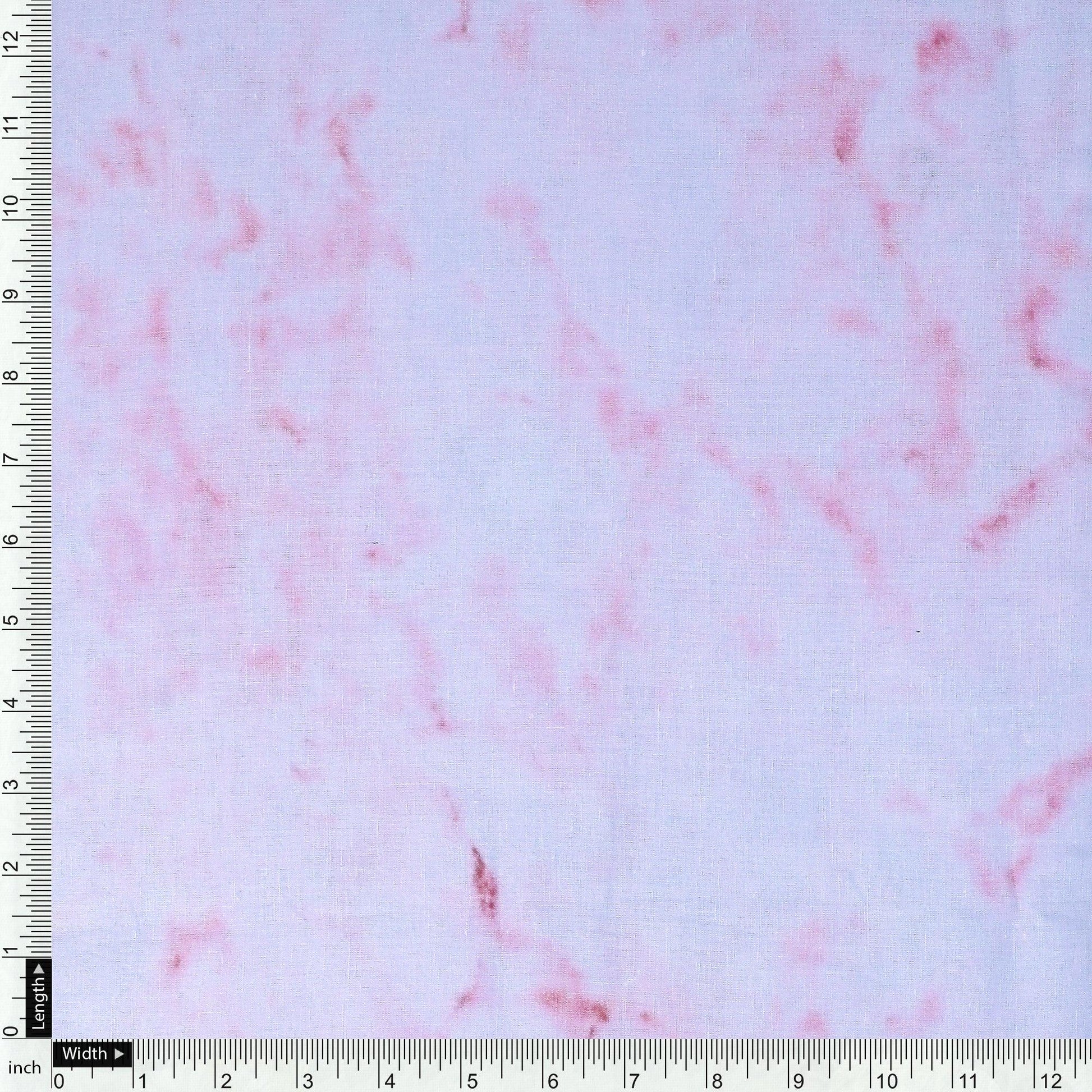 Pink Abstract Pure Cotton Printed Fabric - FAB VOGUE Studio®