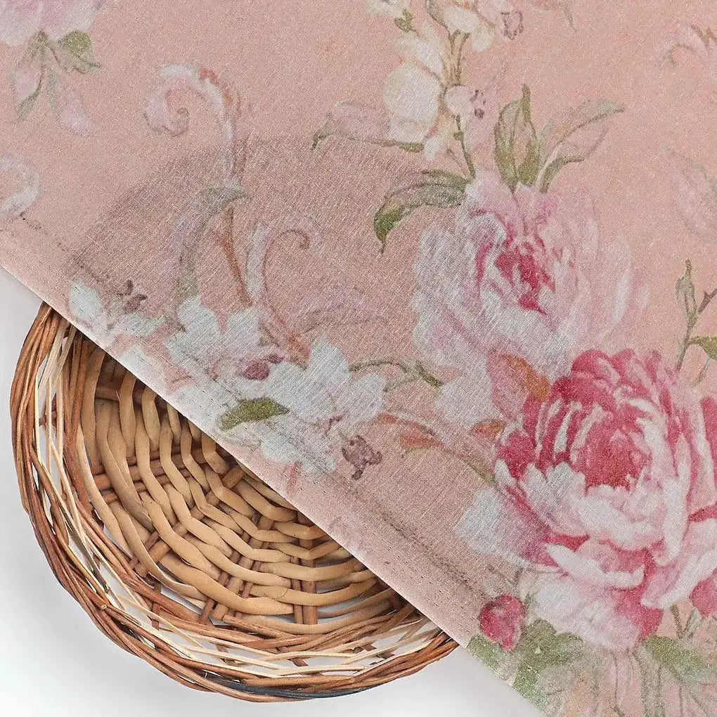 Peach Flower Pure Cotton Printed Fabric – pco 0 co9391 108 peach flower pure cotton printed fabric 2