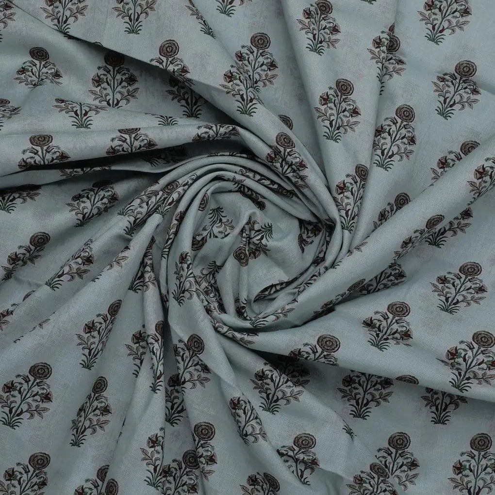 Seamless Indian Mughal Motif Flower Digital Printed Fabric - Pure Cotton – pco 0 ma0120 108 seamless indian mughal motif flower digital printed fabric pure cotton 1