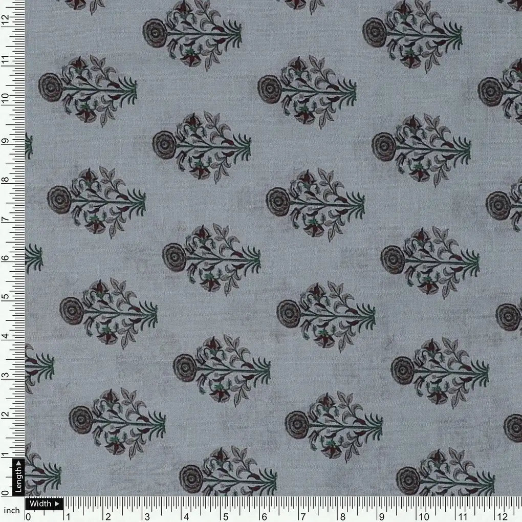 Seamless Indian Mughal Motif Flower Digital Printed Fabric - Pure Cotton – pco 0 ma0120 108 seamless indian mughal motif flower digital printed fabric pure cotton 4