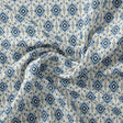Tiny Blue Medallion Motif Digital Printed Fabric  - Pure Cotton – pco 0 ma012738 108 tiny blue medallion motif digital printed fabric pure cotton 1