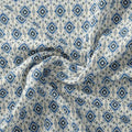 Tiny Blue Medallion Motif Digital Printed Fabric  - Pure Cotton – pco 0 ma012738 108 tiny blue medallion motif digital printed fabric pure cotton 1