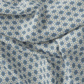 Tiny Blue Medallion Motif Digital Printed Fabric  - Pure Cotton – pco 0 ma012738 108 tiny blue medallion motif digital printed fabric pure cotton 3