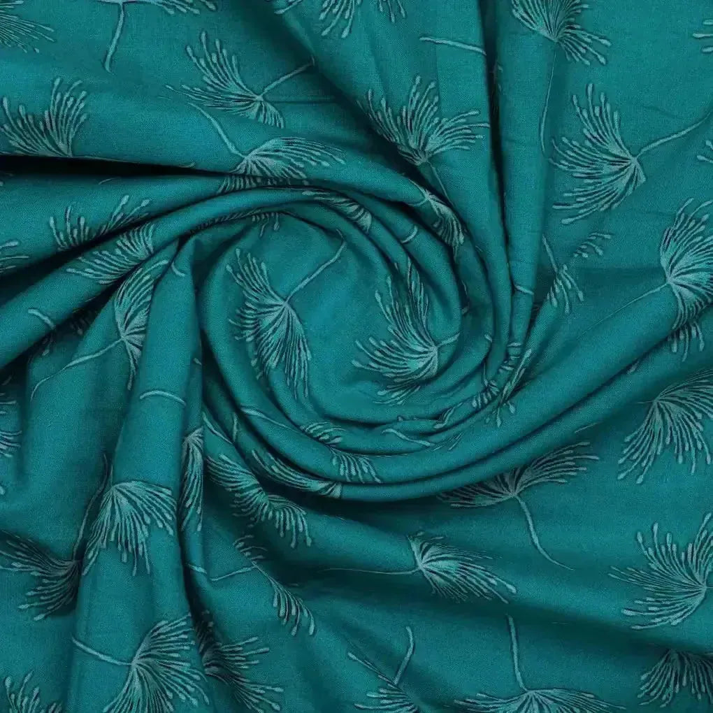 White Floating Flower Digital Printed Fabric - Pure Cotton – pco 0 ma0139 108 white floating flower digital printed fabric pure cotton 1