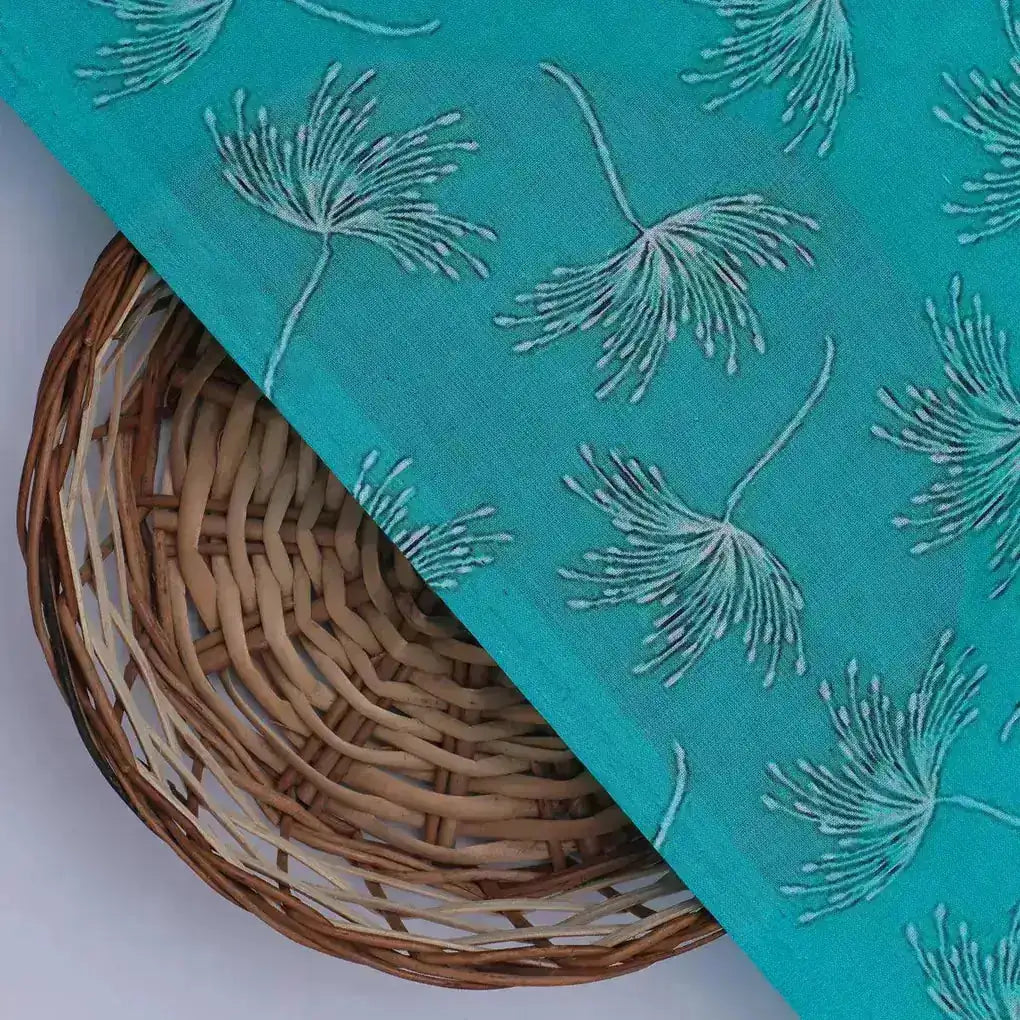 White Floating Flower Digital Printed Fabric - Pure Cotton – pco 0 ma0139 108 white floating flower digital printed fabric pure cotton 2